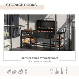 Outsunny 2.2 x 1.5m Beige Metal Frame BBQ Grill Gazebo Canopy - Size: 2 x 3m - Cream - Wilko - thumbnail 7
