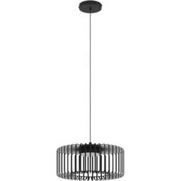 EGLO Ginestrone-Z Black Steel RGB LED Pendant Light - Size: 110 x 45 x 110cm - Wilko - thumbnail 1