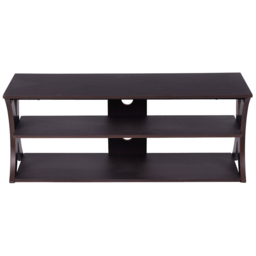 Costway 2 Shelf Brown TV Unit - Size: 127 x 48 x 12cm - Multi - Wilko - thumbnail 3