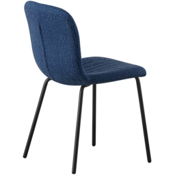 Bella Set of 4 Blue Teddy Faux Fur Stitched Design Dining Chairs - MCC - Wilko - thumbnail 5
