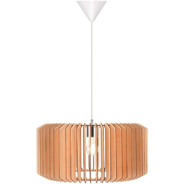 Nordlux Asti 50 Nature Pendant Light - Size: 25 x 50 x 50cm - Brown - Wilko - image 1