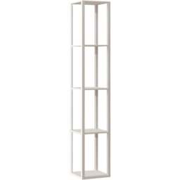 HOMCOM 4 Shelf White RGB LED Floor Lamp with Remote - Size: 15 x 34 x 50cm - Wilko
