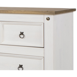 Core Products Corona 4 Drawer White Chest of Drawers - Wilko - thumbnail 7