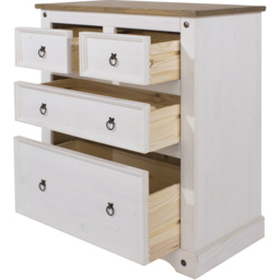 Core Products Corona 4 Drawer White Chest of Drawers - Wilko - thumbnail 6