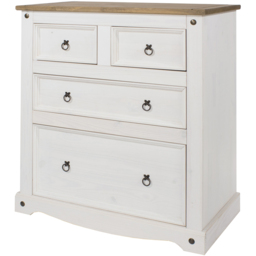 Core Products Corona 4 Drawer White Chest of Drawers - Wilko - thumbnail 5