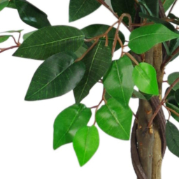 Leaf Bushy Ficus Artificial Tree in Pot 110cm - Size: 110 x 60 x 60cm - Green - Wilko - thumbnail 3
