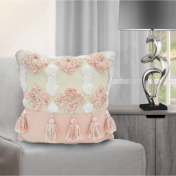 Intimates Alta Tufted Pink Filled Cushion 43 x 43cm 2 Pack - Wilko - thumbnail 3