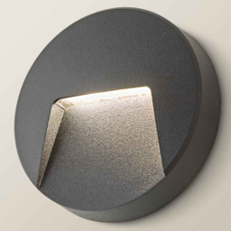 ValueLights Sam Matte Black Circle LED Outdoor Wall Light - Size: 13.5 x 13.5 x 3.2cm - Wilko - thumbnail 7