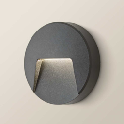 ValueLights Sam Matte Black Circle LED Outdoor Wall Light - Size: 13.5 x 13.5 x 3.2cm - Wilko - thumbnail 6