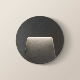 ValueLights Sam Matte Black Circle LED Outdoor Wall Light - Size: 13.5 x 13.5 x 3.2cm - Wilko - thumbnail 5