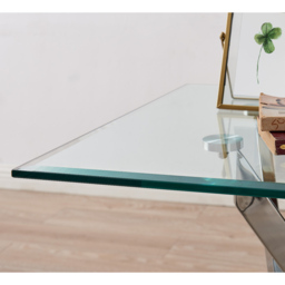 Furniturebox Tavalo Silver Side Table - Size: 55 x 55 x 55cm - Wilko - thumbnail 4
