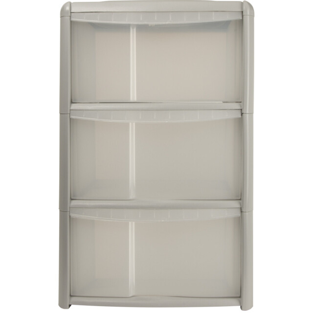 3 Drawer Grey Tower Storage Unit - Size: 39 x 60 x 38cm - Wilko - image 1