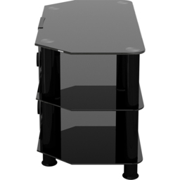 AVF Classic 2 Shelf Black Glass Corner TV Unit with Cable Management - AVF Group Ltd - Wilko - thumbnail 5