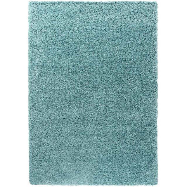 Desire Rugs Oxford Duck Egg Plain Shaggy Rug 160 x 230cm - Duckegg - Wilko - image 1