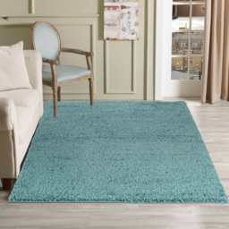 Desire Rugs Oxford Duck Egg Plain Shaggy Rug 160 x 230cm - Duckegg - Wilko - thumbnail 3