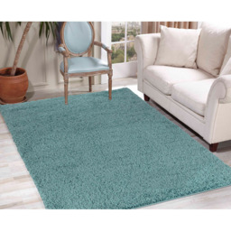 Desire Rugs Oxford Duck Egg Plain Shaggy Rug 160 x 230cm - Duckegg - Wilko - thumbnail 5