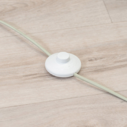 ValueLights Bobbins Blue Stripe Pleated Shade Sage Green LED Floor Lamp - Size: 149 x 40 x 40cm - Wilko - thumbnail 5