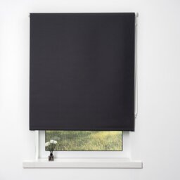 Divante Plain Blackout Roller Blind - Dark Slate/120cm - Wilko - thumbnail 1