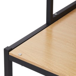 Living and Home 3 Shelf Black Over Washing Machine Storage Shelf with Towel Bar - Size: 176 x 69 x 60cm - Wilko - thumbnail 5
