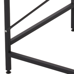 Living and Home 3 Shelf Black Over Washing Machine Storage Shelf with Towel Bar - Size: 176 x 69 x 60cm - Wilko - thumbnail 6