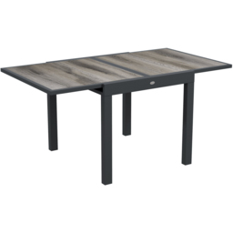Outsunny 6 Seater Aluminium Extending Garden Dining Table - Size: 94 x 18 x 93cm - Grey - Wilko - thumbnail 3