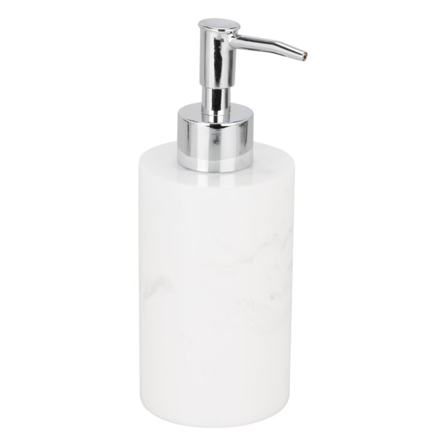 Attica White Marble Effect Soap Dispenser - Size: 7 x 16 x 7cm - Wilko - image 1
