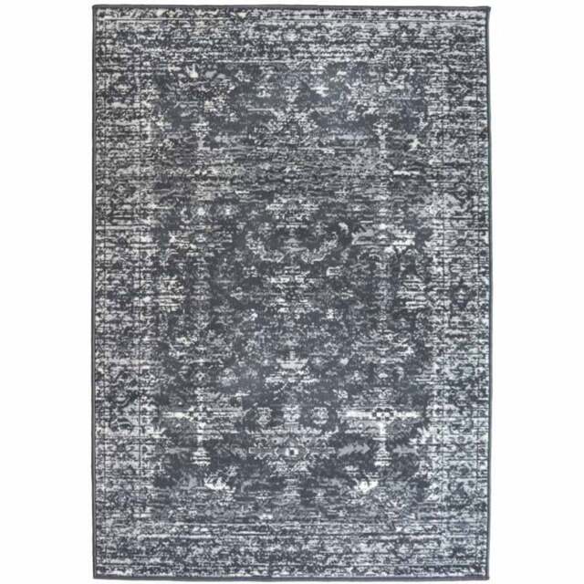 Traditional Style Rug Charcoal 120 x 170cm - Size: 67 x 200cm - Grey - Homemaker - Wilko - image 1