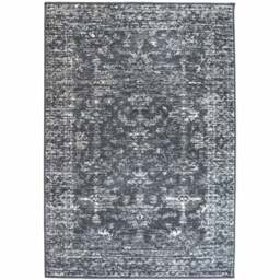Traditional Style Rug Charcoal 120 x 170cm - Size: 67 x 200cm - Grey - Homemaker - Wilko - thumbnail 1