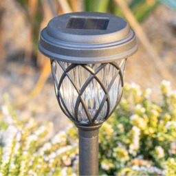 ValueLight Set of 6 Diamond Black Outdoor Solar Spike Light - Size: 42.5 x 9.8 x 9.8cm - ValueLights - Wilko - thumbnail 4