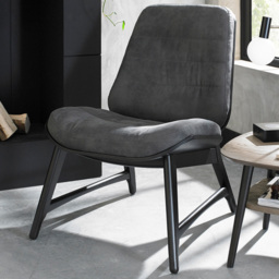 Bentley Designs Peppercorn Dark Grey Upholstered Chair - Size: 89 x 65 x 80cm - Wilko - thumbnail 1