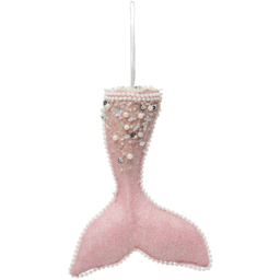 The Seasonal Gift Co. Pink Velvet Mermaid Tail Christmas Tree decoration - Size: 29 x 16 x 5cm - Wilko - thumbnail 3
