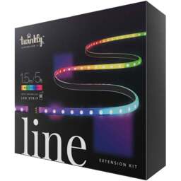 Twinkly Line 100 RGB LED Smart Light Strip Extension Kit 1.5m - Size: 6 x 20 x 18cm - Black - Wilko