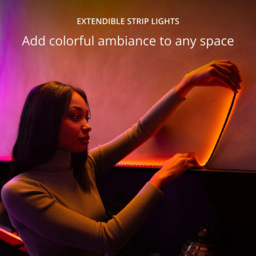 Twinkly Line 100 RGB LED Smart Light Strip Extension Kit 1.5m - Size: 6 x 20 x 18cm - Black - Wilko - thumbnail 4