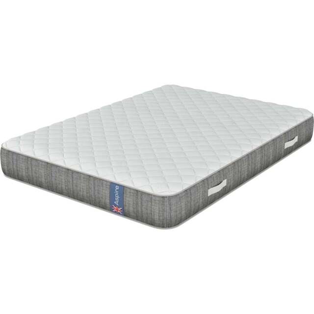 Aspire Single Gold Star Memory Foam Pocket Mattress - White - Wilko - image 1