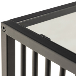 Florence Strington Black Side Table with Glass Top - Furniture To Go - Wilko - thumbnail 5