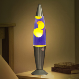 Global Gizmos Purple Liquid and Yellow Wax Lava Lamp 16 inch - Size: 41 x 10 x 10cm - Multi - Wilko - thumbnail 3