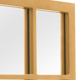 MirrorOutlet The Tabula Gold Metal Window Outdoor Garden Wall Mirror 160 x 80cm - Size: 160 x 80 x 3cm - Wilko - thumbnail 6