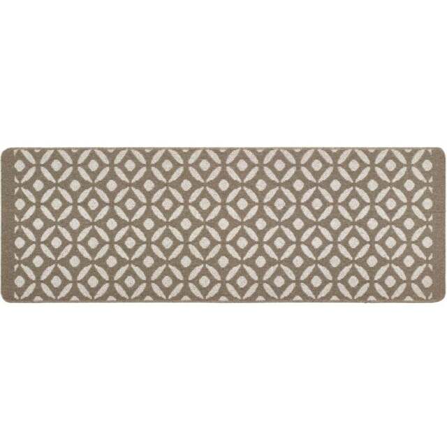 My Mat Stone Crescent Stain Resistant Runner 67 x 200cm - Brown - Wilko - image 1