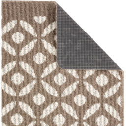My Mat Stone Crescent Stain Resistant Runner 67 x 200cm - Brown - Wilko - thumbnail 4