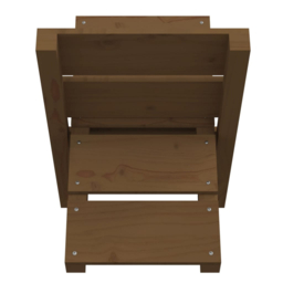 vidaXL Honey Brown Pine Wood Firewood Log Holder 48 x 47 x 39.5cm - Wilko - thumbnail 6