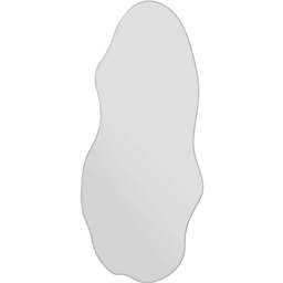 The Lacuna Frameless Wall Mirror 120 x 54cm - Black - MirrorOutlet - Wilko