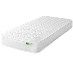 Starlight Beds European Single White Zig Zag Hybrid Memory Foam and Open Coil Spring Mattress - Wilko - thumbnail 1