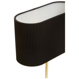 Premier Housewares Shiny Silver Table Lamp - Size: 26 x 11 x 41cm - Gold - Wilko - thumbnail 5