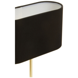 Premier Housewares Shiny Silver Table Lamp - Size: 26 x 11 x 41cm - Gold - Wilko - thumbnail 6
