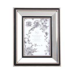 Mode Mirrored Photo Frame Silver 7 x 5in - The Port. Co Gallery - Wilko