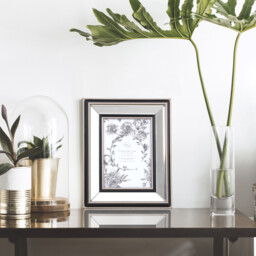 Mode Mirrored Photo Frame Silver 7 x 5in - The Port. Co Gallery - Wilko - thumbnail 2