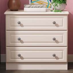 Crowndale Pembroke 3 Drawer Kashmir Ash Chest of Drawers Ready Assembled - Wilko - thumbnail 1