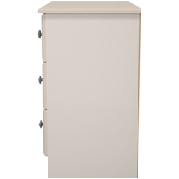 Crowndale Pembroke 3 Drawer Kashmir Ash Chest of Drawers Ready Assembled - Wilko - thumbnail 5