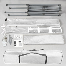 White Pop Up Outdoor Canopy Tent with Removable Sidewalls 2 x 2m - MCC - Wilko - thumbnail 5