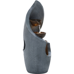 Charles Bentley Tiber 3 Tier Bronze and Grey Cascading Water Feature with LEDs - Size: 67 x 27 x 27.5cm - Wilko - thumbnail 5